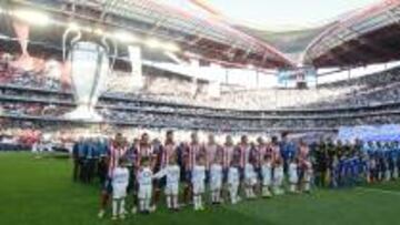 Panor&aacute;mica del Atl&eacute;tico y el Real Madrid, en la final de la Champions de 2014 en Lisboa.