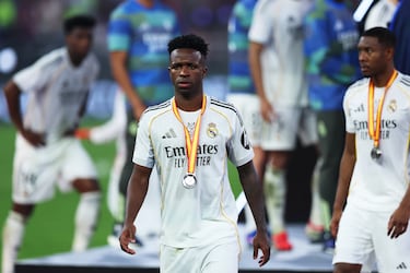 Vinicius Júnior tras la final de la Supercopa de España.