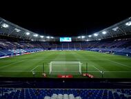 General view inside the stadium prior to the Copa del Rey Round of 16 match between Levante UD and Atletico de Madrid at Estadi Ciutat de Valencia, January 18, 2023, Valencia, Spain. (Photo by David Aliaga/NurPhoto via Getty Images)
