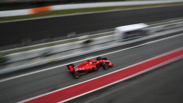 F1 Formula One - Formula One Test Session - Circuit de Barcelona-Catalunya, Montmelo, Spain - March 1, 2018 General view of Sebastian Vettel of Ferrari during testing REUTERS/Albert Gea