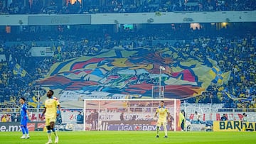 Fans o Aficion during the final second leg match between America and Cruz Azul as part of the Torneo Clausura 2024 Liga BBVA MX at Azteca Stadium on May 26, 2024 in Mexico City, Mexico.