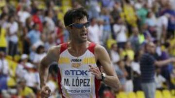 Miguel &Aacute;ngel L&oacute;pez, durante los Mundiales de Mosc&uacute; en 2013, en el que obtuvo el bronce.