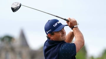 USA's Patrick Reed wearing a LIV Golf cap tees off the 2nd during day one of The Open at the Old Course, St Andrews. Picture date: Thursday July 14, 2022. (Photo by David Davies/PA Images via Getty Images)