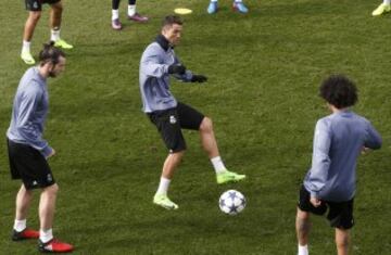 Cristiano Ronaldo, Gareth Bale y Marcelo.