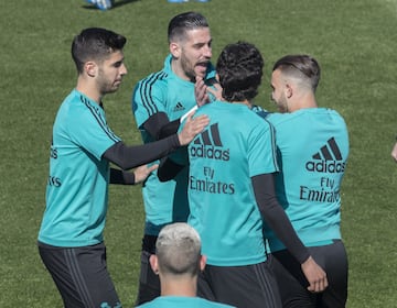 El entrenamiento del Madrid antes de recibir al Athletic