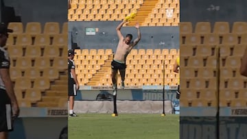 Vídeo: Gignac mete gol en entrenamiento y lo celebra con el “Siiuu” de Cristiano Ronaldo