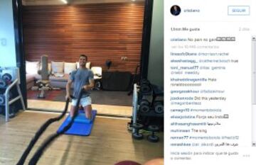 Así ha compartido Cristiano Ronaldo su recuperación en las redes sociales