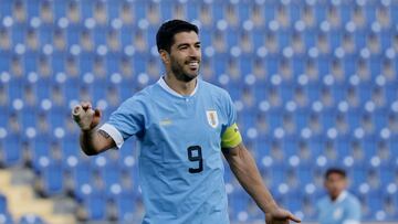 Luis Su¨¢rez, una de las grandes referencias de Uruguay para el Mundial 2022.