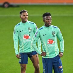 Vinicius y Rodrygo se hacen fuertes en Brasil