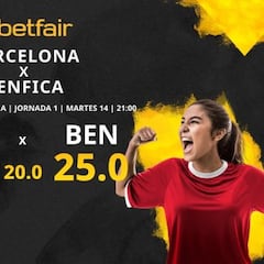 FC Barcelona Femenino vs. SL Benfica Femenino: horario, TV, estadísticas, clasificación y pronósticos