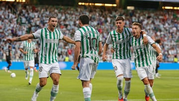 Celebración del gol de Jacobo