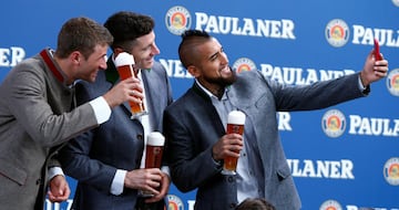 Thomas Mueller, Robert Lewandowski & Arturo Vidal.