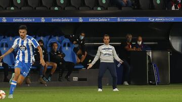 Borja Jiménez lamentó el mal final del Deportivo ante el Logroñés.