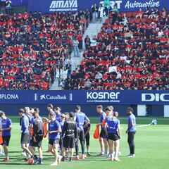 Osasuna vive uno de sus entrenamientos más especiales