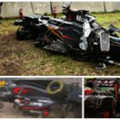 Escalofriante accidente de Alonso. Salva la vida a 310 km/h
