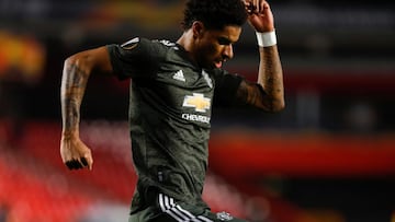 Manchester United's Marcus Rashford "feeling good" after shoulder surgery