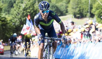 Nairo Quintana en los metros finales de la quinta etapa.