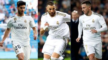 Zidane recupera su tridente soñado: Asensio-Benzema-Hazard