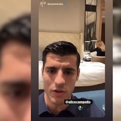 Morata se 'desespera' con Alice en Nochebuena: "Madre mía, tenía que haber traído la Play..."