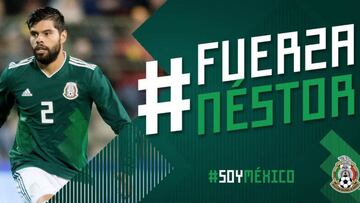 La familia del fútbol se unió en apoyo a Néstor Araujo