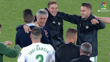 Hay nuevo héroe en el Betis: la emoción incontrolable de Setién