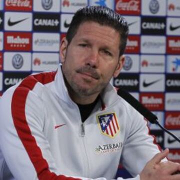 Simeone, en rueda de prensa.