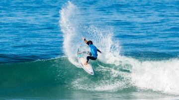 Caparica, Almada, PortugalAPRIL 7: Adur Amatriain of Basque Country surfs in Heat 3 of the Quarterfinals at the Caparica Surf Fest on April 7, 2023 at Caparica, Almada, Portugal(Photo by Pedro Mestre/World Surf League)