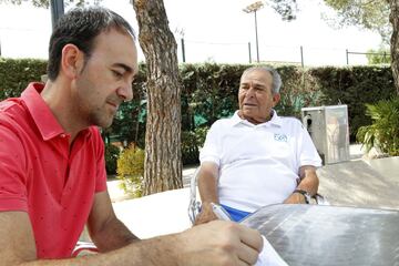 Jesús Mínguez con Antonio Martínez.