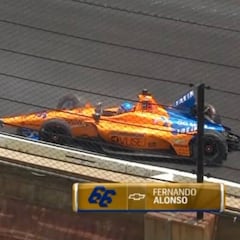 Resumen Libres 2 de la Indy 500 2019: accidente de Alonso