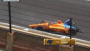 El accidente de Alonso con el McLaren.