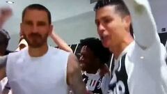 CR7 tras ganar: Emoción con el himno y locura del vestuario