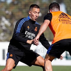 Hazard y Carvajal están listos; Benzema, de nuevo al gimnasio