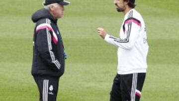 Khedira, con Ancelotti.