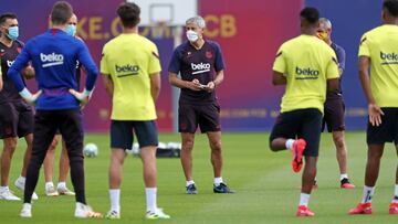 01/06/20 BARCELONA ENTRENAMIENTO PROTOCOLO CRISIS CORONAVIRUS COVID-19
PRIMER DIA TODOS JUNTOS
QUIQUE SETIEN