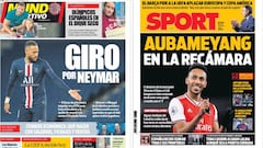 Barcelona targets Neymar & Auba' dominate Catalan dailies