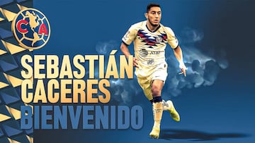 Sebastián Cáceres es nuevo jugador del América