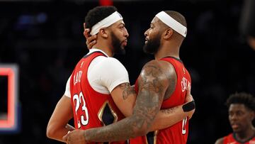 Cousins y Davis, durante su etapa en los Pelicans
