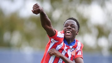 Omar Janneh anotó el primer gol del Atlético.