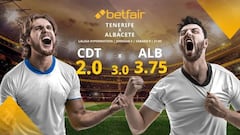 CD Tenerife vs. Albacete Balompié: horario, TV, estadísticas, clasificación y pronósticos