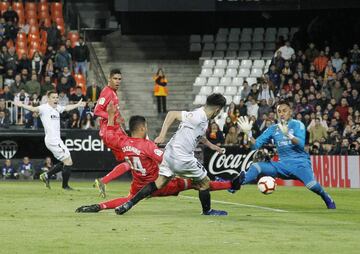 Carlos Soler, Casemiro y Keylor Navas.