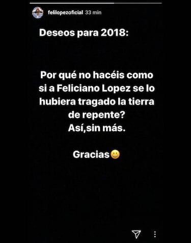 El deseo de Feliciano Lpez tras ser pillado con su novia