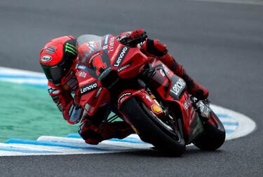 Francesco Bagnaia durante la carrera del Gran Premio de Japón de Moto GP.