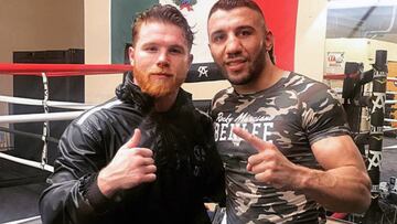 Canelo Álvarez y Avni Yildirim.
