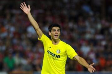 Gerard Moreno jugador del Villarreal durante el partido de la tercera jornada de Liga en Primera División 