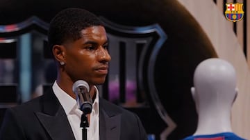 Rashford explica por qué ha elegido el ’14′ y no es por Cruyff como creían todos los culés