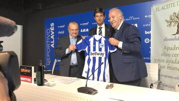 Vicente del Bosque, exseleccionador nacional, en las instalaciones de Alavés