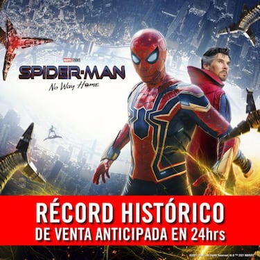 Spider-Man: No Way Home bate el récord histórico de preventa de entradas en España