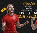 Liverpool FC vs. Arsenal FC: horario, dónde ver, pronósticos y estadísticas
