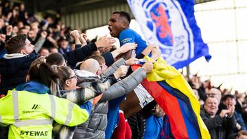 Alfredo Morelos, delantero de Rangers, anot&oacute; su gol 100 con Rangers en 199 partidos en la victoria 1-2 ante el St. Mirren en condici&oacute;n de visitante