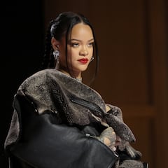 Rihanna shares adorable pictures of her son reacting to missing the Oscars